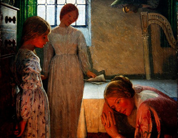 En vinterkväll av Frederick Cayley Robinson