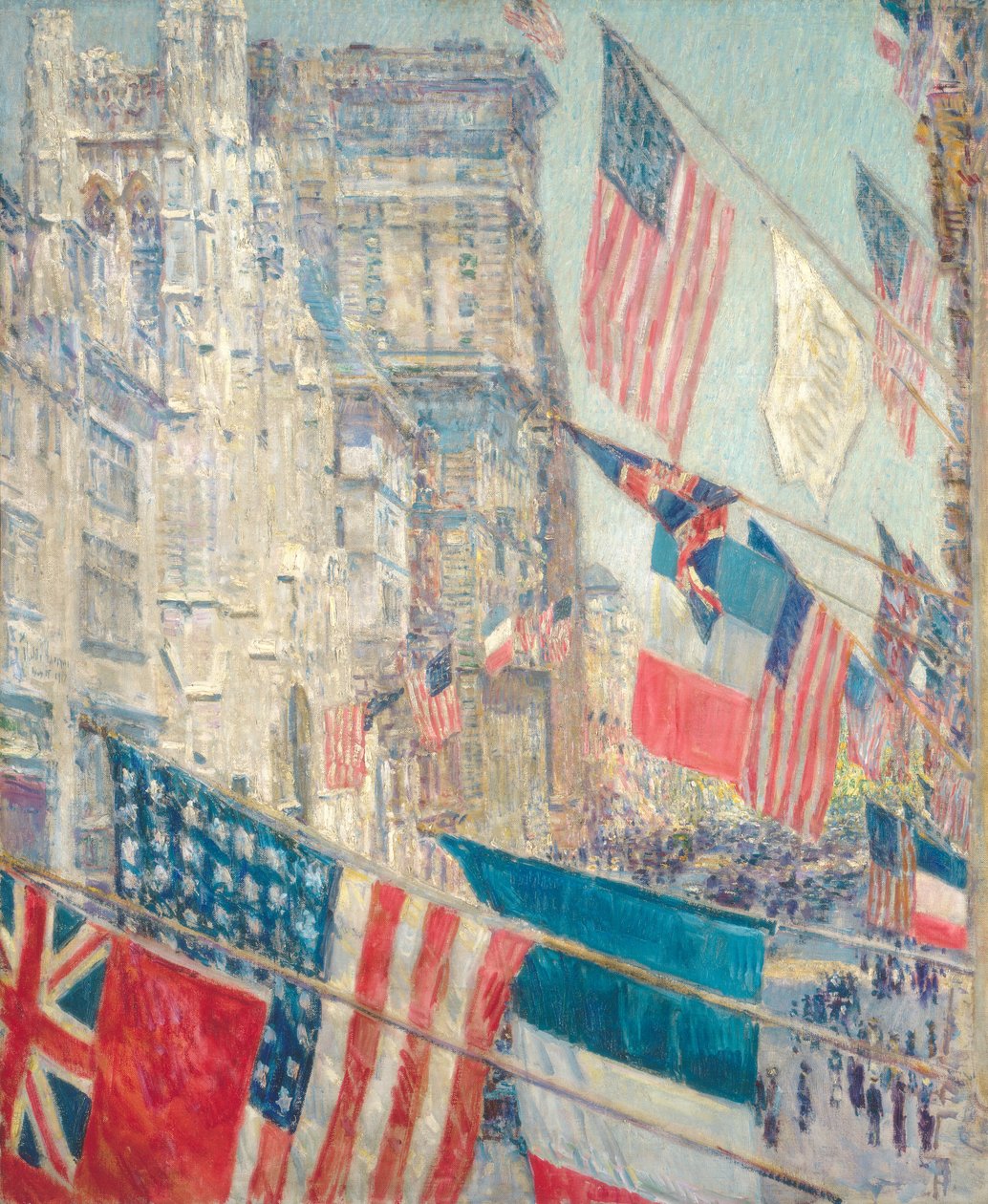 Allierades dag, maj 1917, 1917. av Frederick Childe Hassam