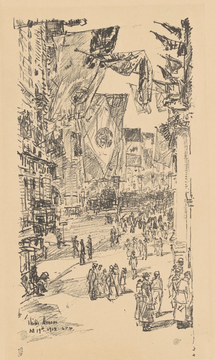 Allierades Avenue, 1918. av Frederick Childe Hassam
