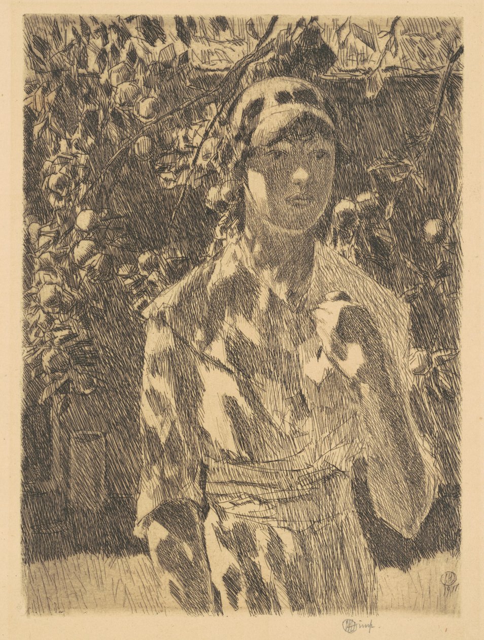 Helen Burke, 1917. av Frederick Childe Hassam