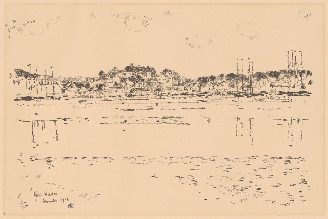 Inre hamnen, 1918. av Frederick Childe Hassam