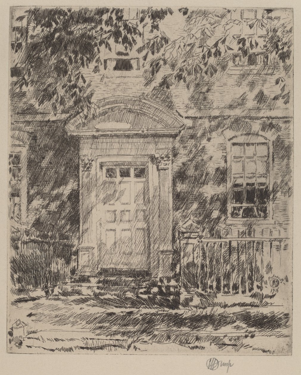 Portsmouth Doorway, 1916. av Frederick Childe Hassam