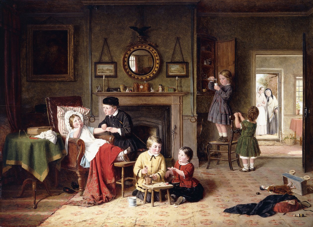 Spelande doktor, 1863 av Frederick Daniel Hardy