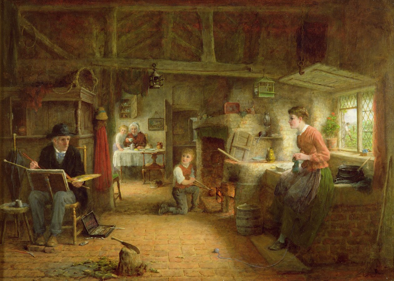 Kunstnerbesøget swed av Frederick Daniel Hardy