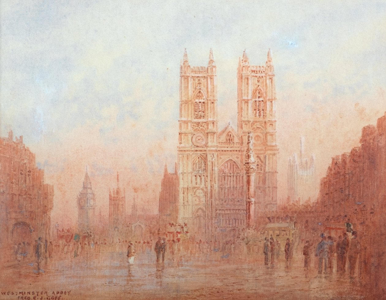 Westminster Abbey (akvarell) av Frederick E.J. Goff