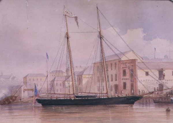 Circular Quay, ca 1855 av Frederick Garling