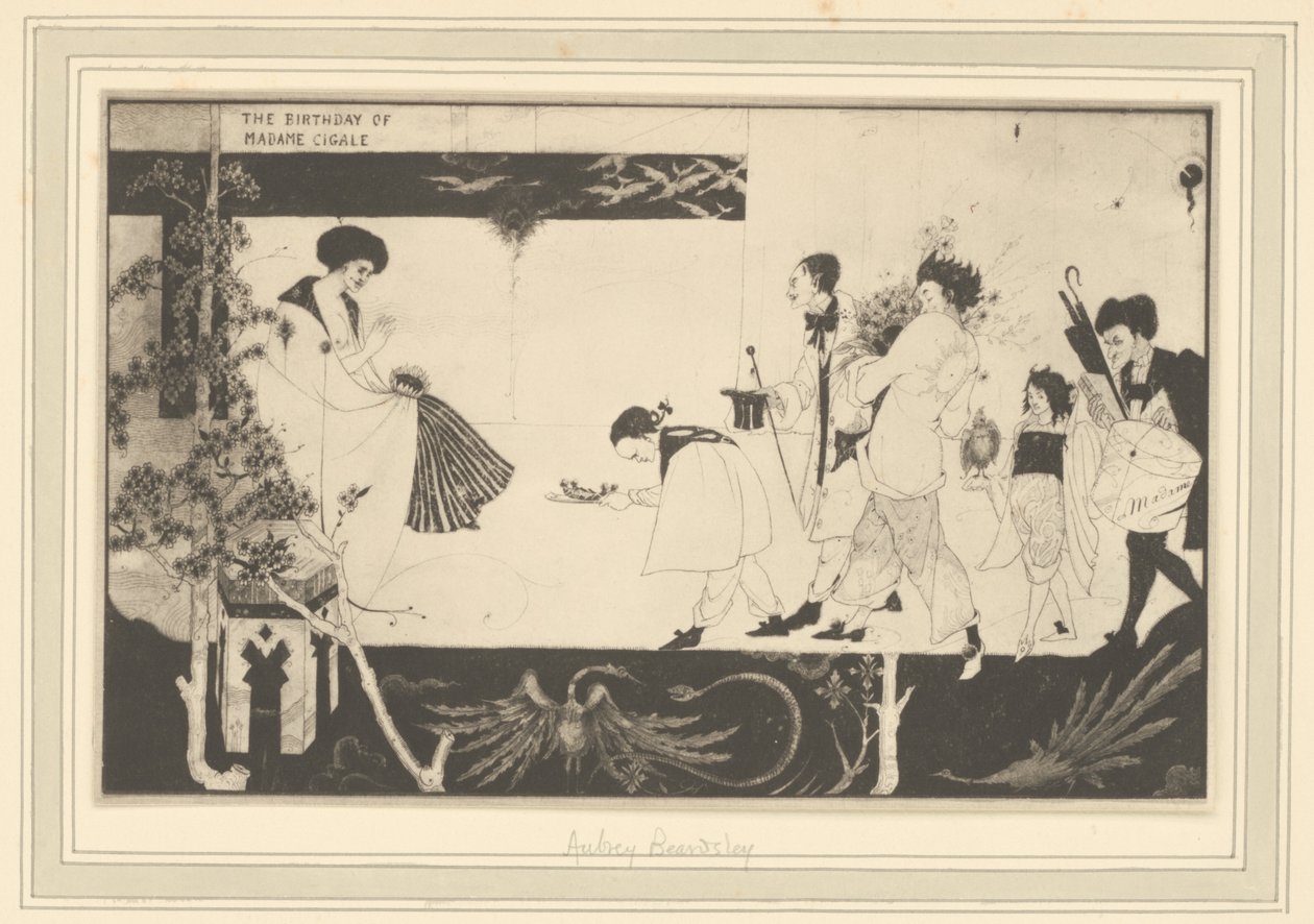 [Aubrey Beardsley: Madame Sagalles födelsedag] av Frederick H. Evans