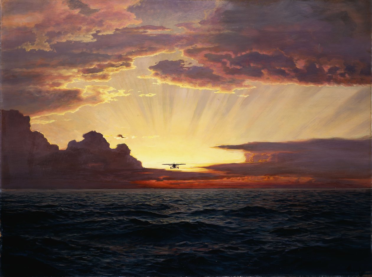 En gryningsflygning av Frederick Judd Waugh