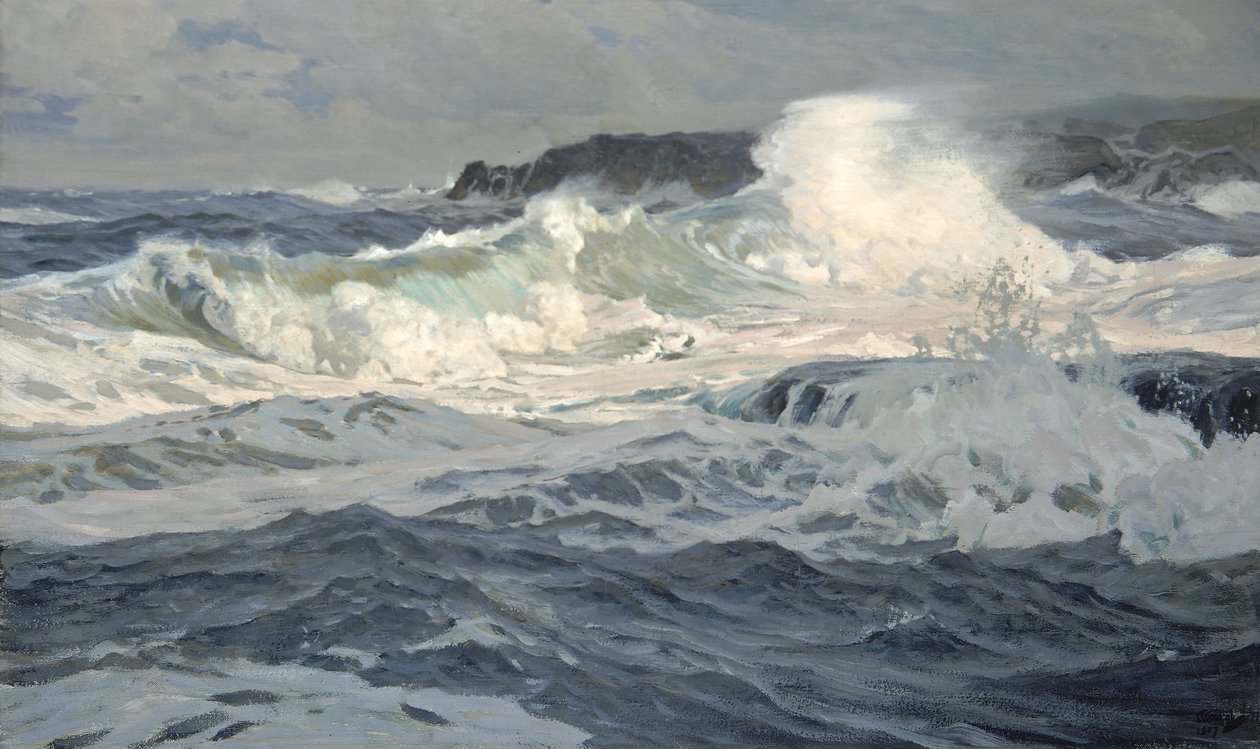 Southwesterly Gale, St. Ives, 1907. av Frederick Judd Waugh