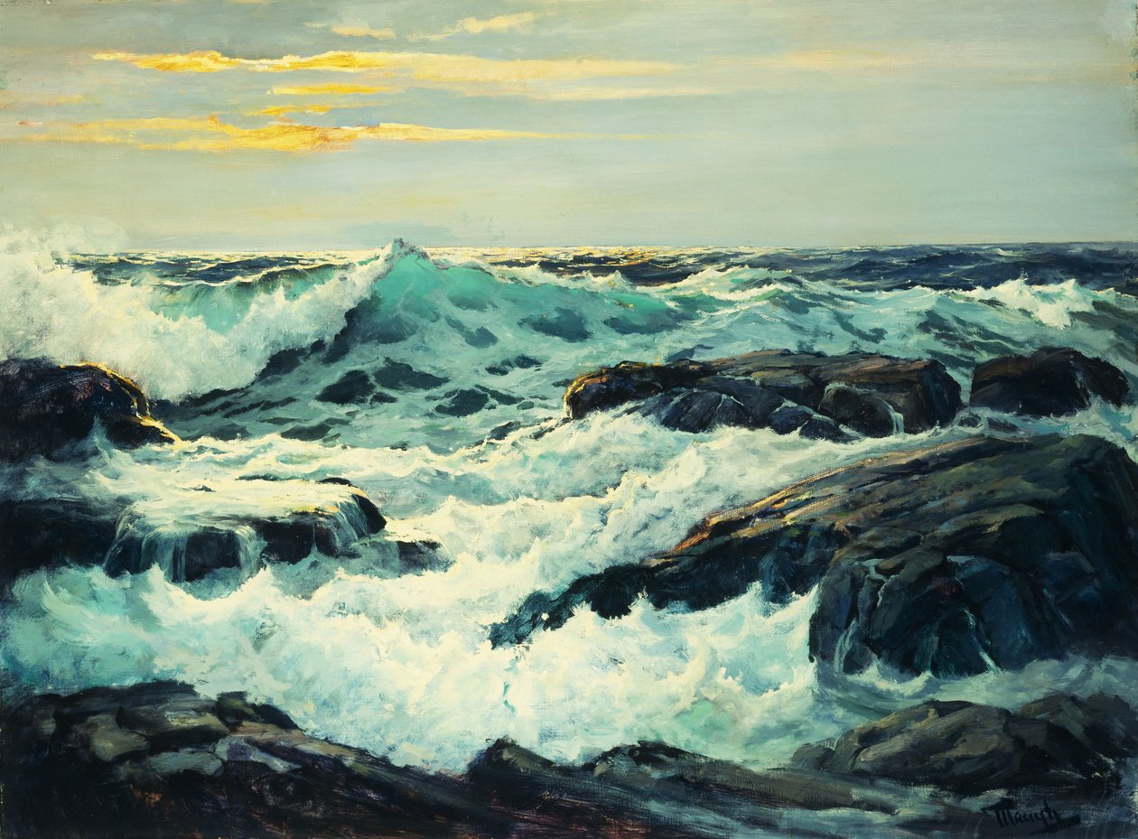 Surf och uddar av Frederick Judd Waugh