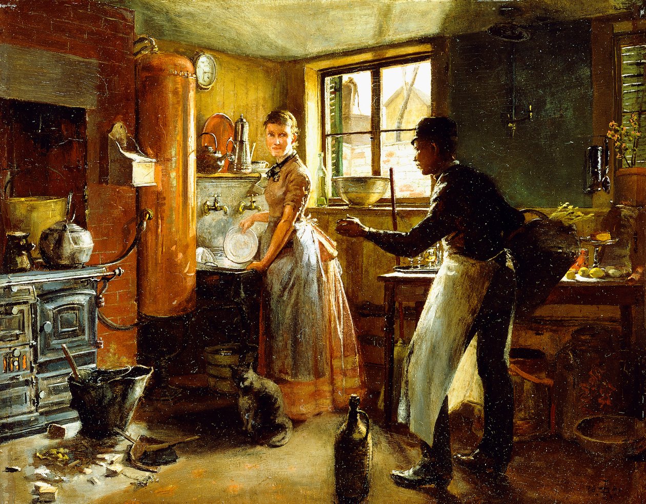Nedanför trappan, 1885 av Frederick Juengling