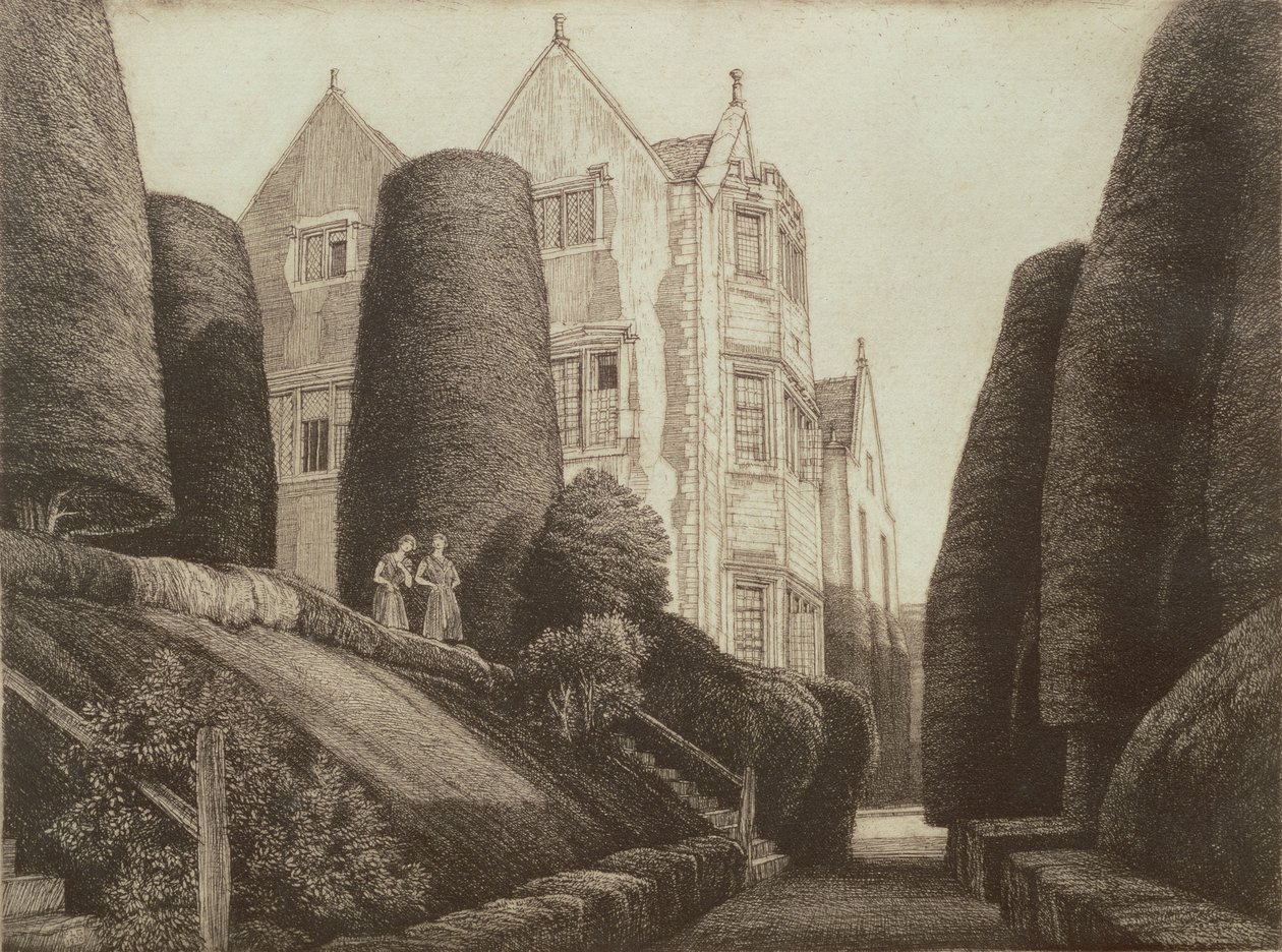 Owlpen herrgård, 1931 av Frederick Landseer Maur Griggs