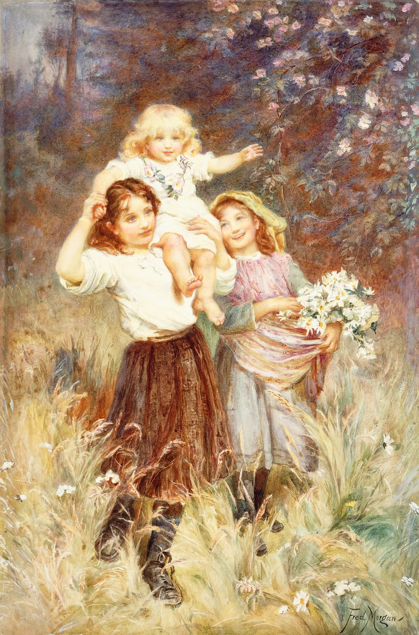 samla blommor, av Frederick Morgan