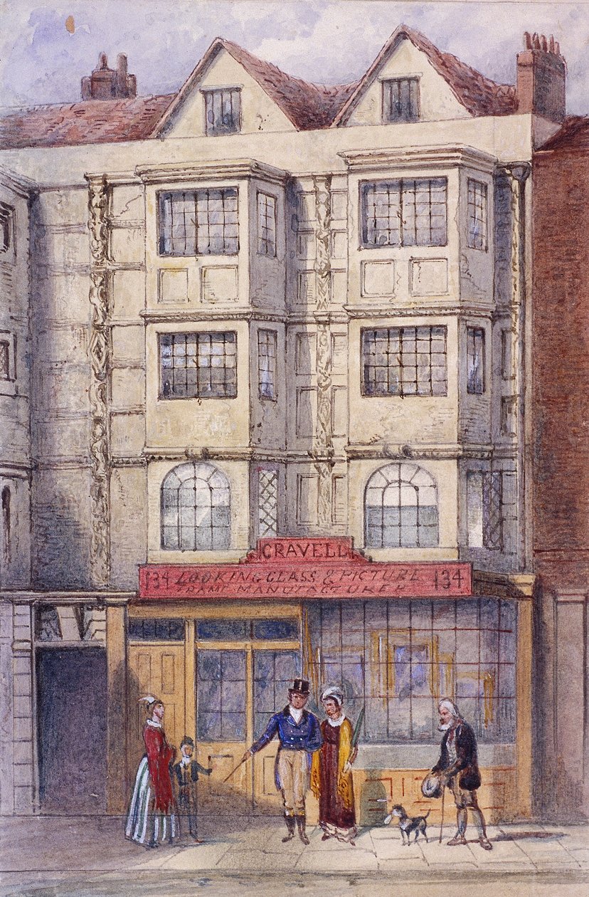 Aldersgate Street, London, c1850 av Frederick Napoleon Shepherd