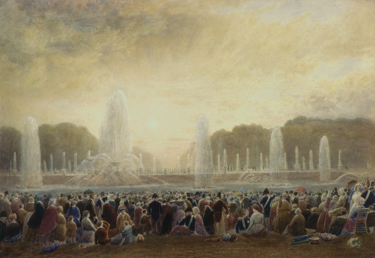 Fontänerna i Versailles (wc) av Frederick Nash