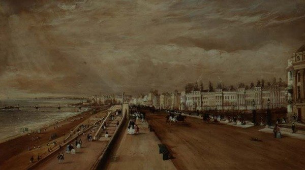 Strandpromenaden, Brighton av Frederick Nash