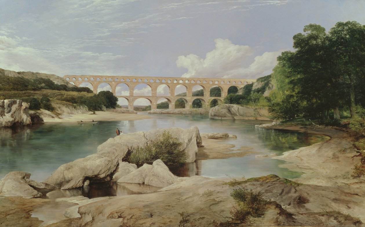 Pont du Gard, 1862 av Frederick Richard Lee