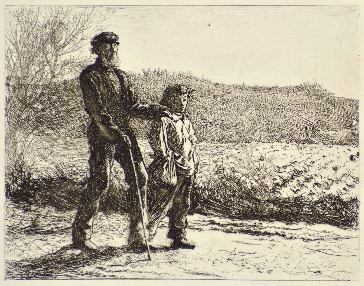 Den blinde mannen av Frederick Walker