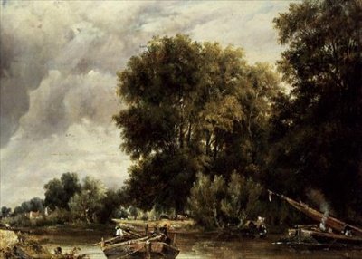 Flodlandskap av Frederick Waters Watts