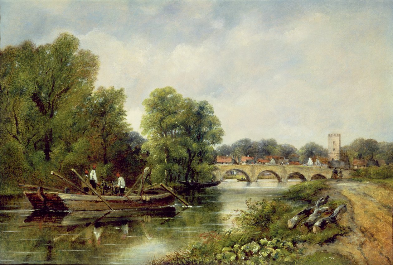 Bron vid Henley-on-Thames av Frederick Waters Watts