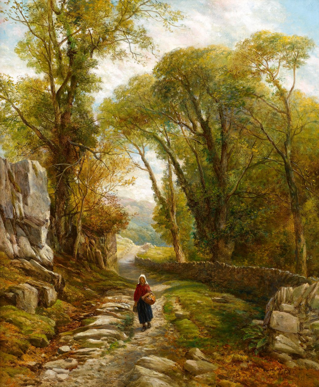 En skogsvandring, 1872 av Frederick William Hulme