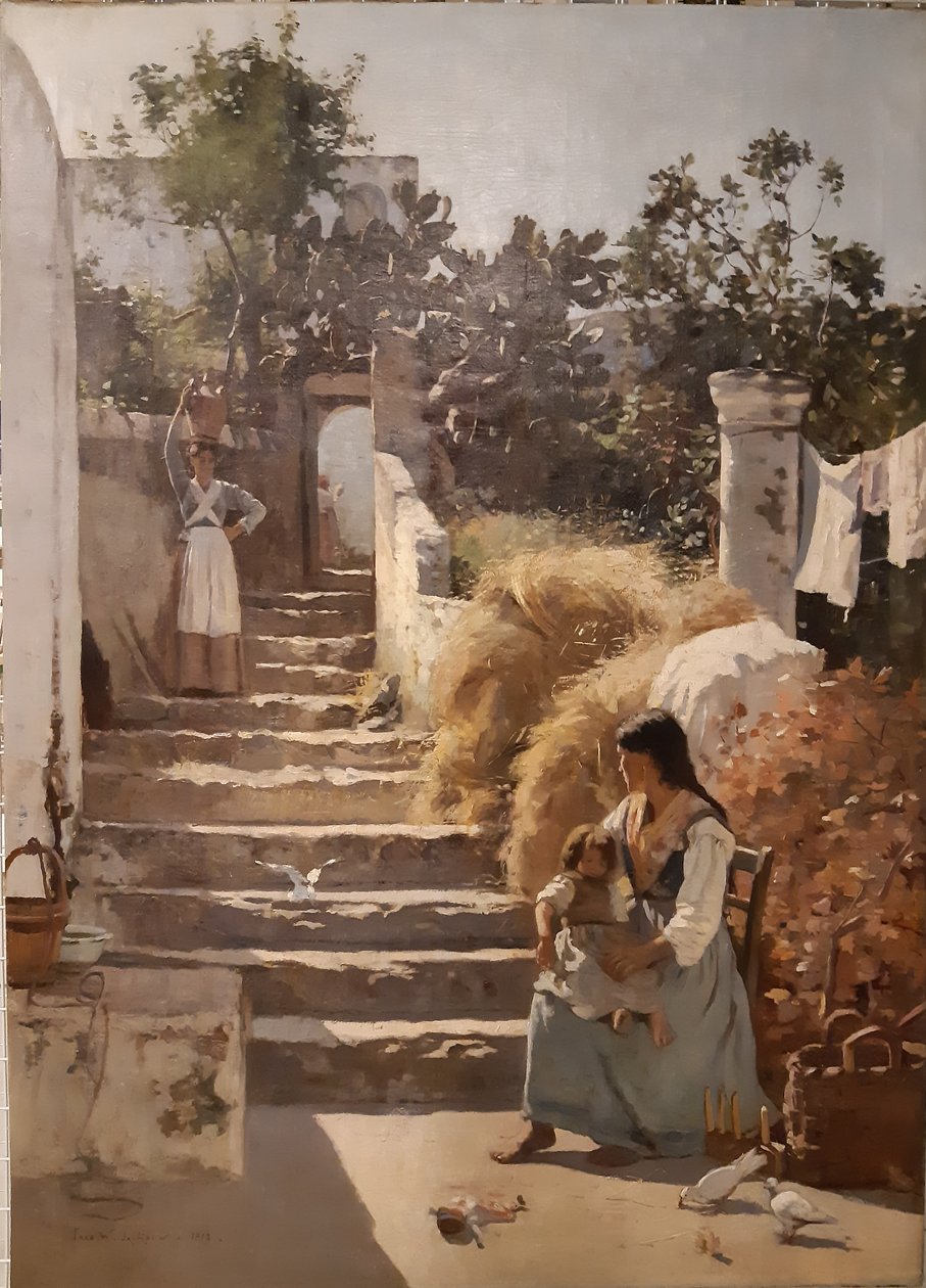 En scen på Capri av Frederick William Jackson