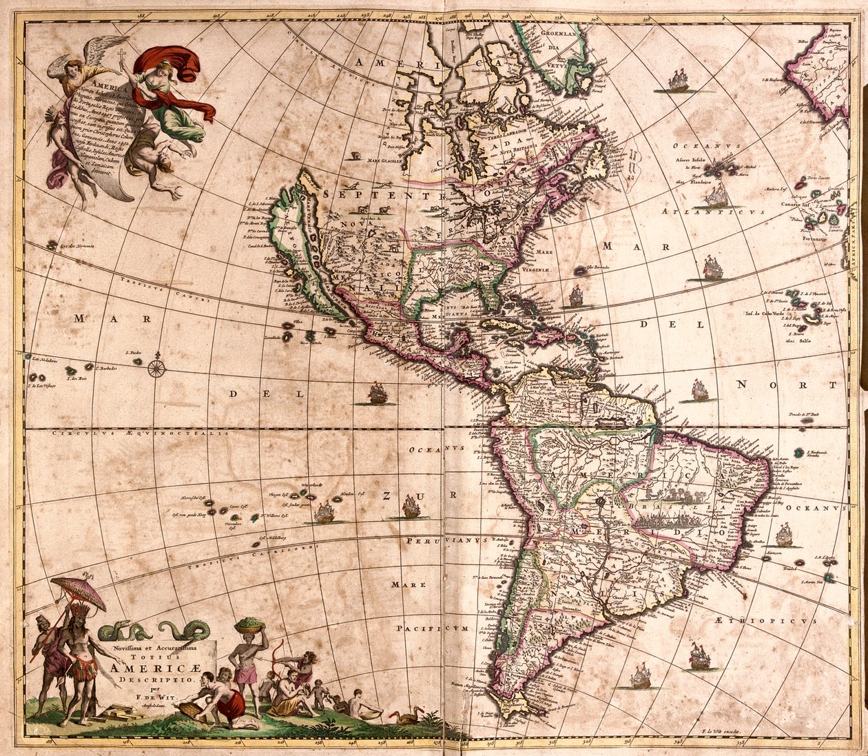 Amerika av Frederick de Wit