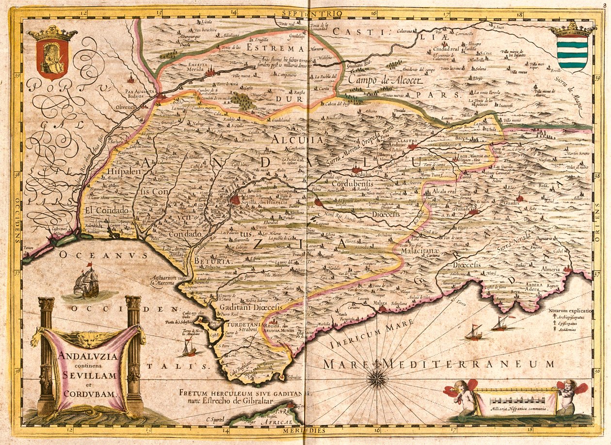 Andalusien, Spanien av Frederick de Wit