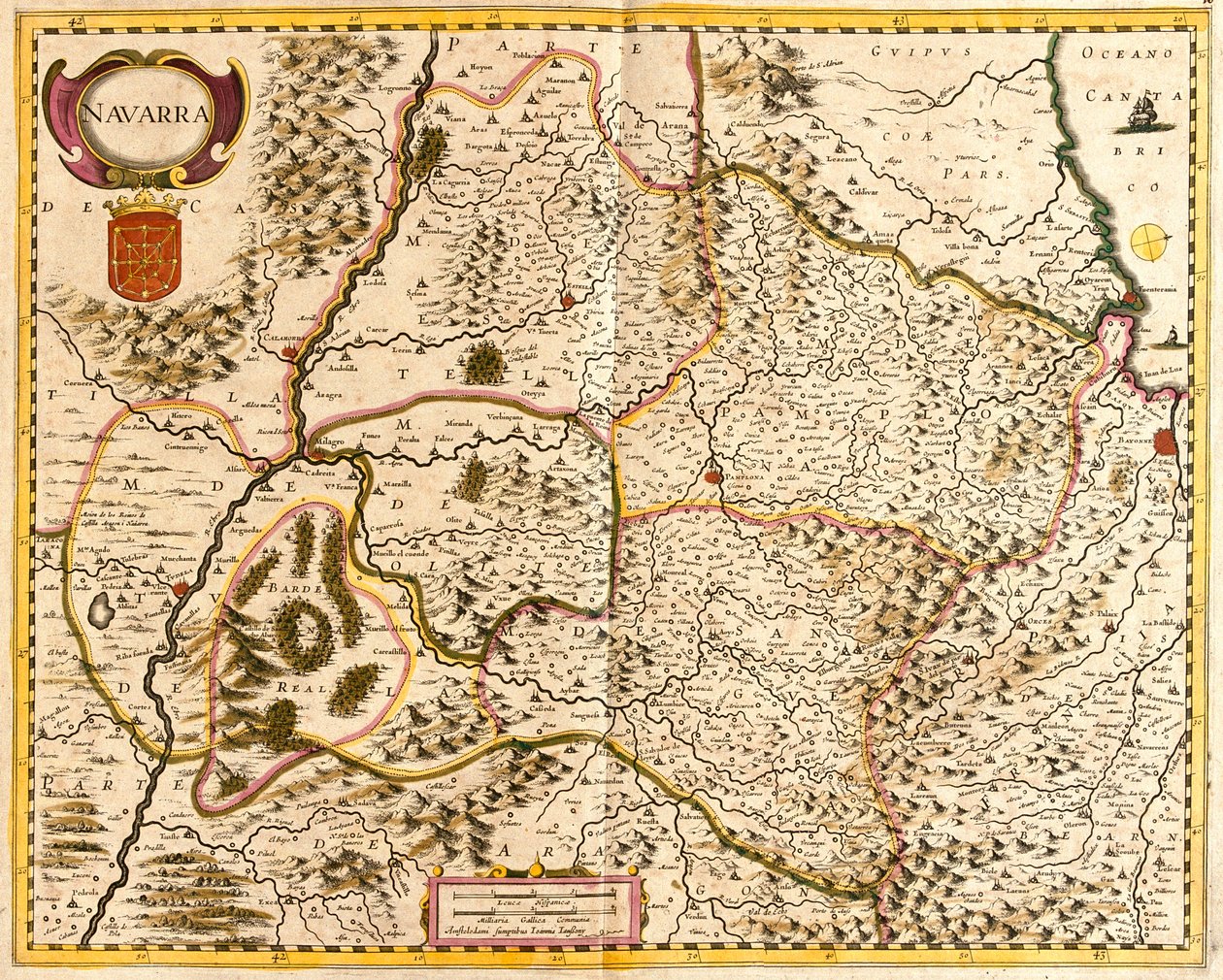 Navarra, Spanien av Frederick de Wit