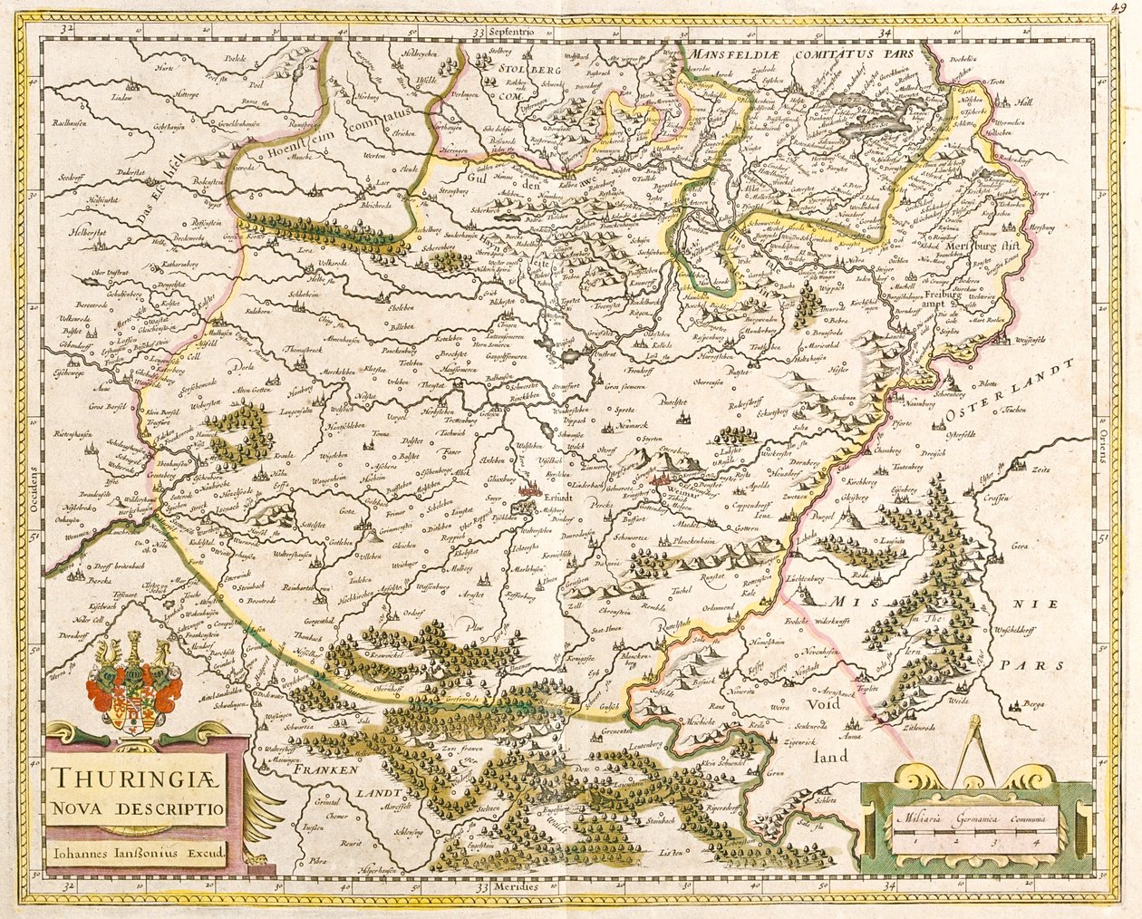 Thuringia, Tyskland av Frederick de Wit