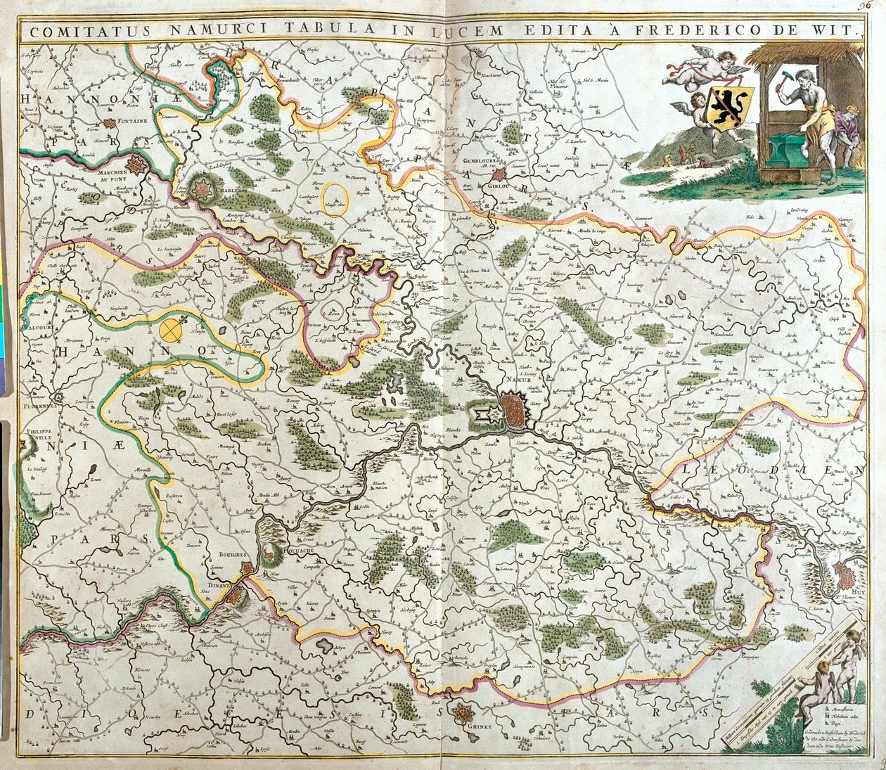 Vallonien, Belgien av Frederick de Wit