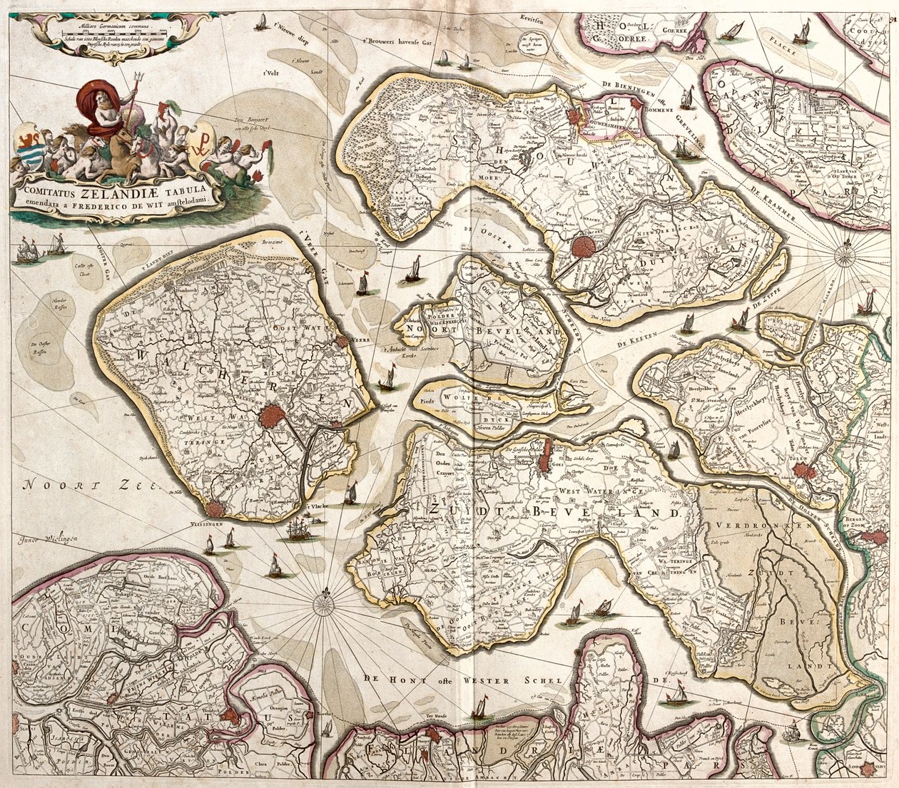 Zeeland, Nederländerna av Frederick de Wit