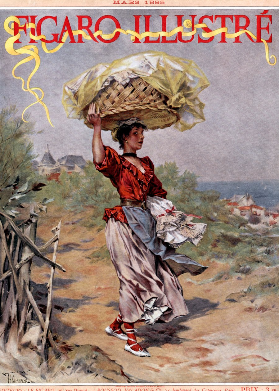 Washerwoman 1895 - bärande av Frederik Hendrik Kaemmerer