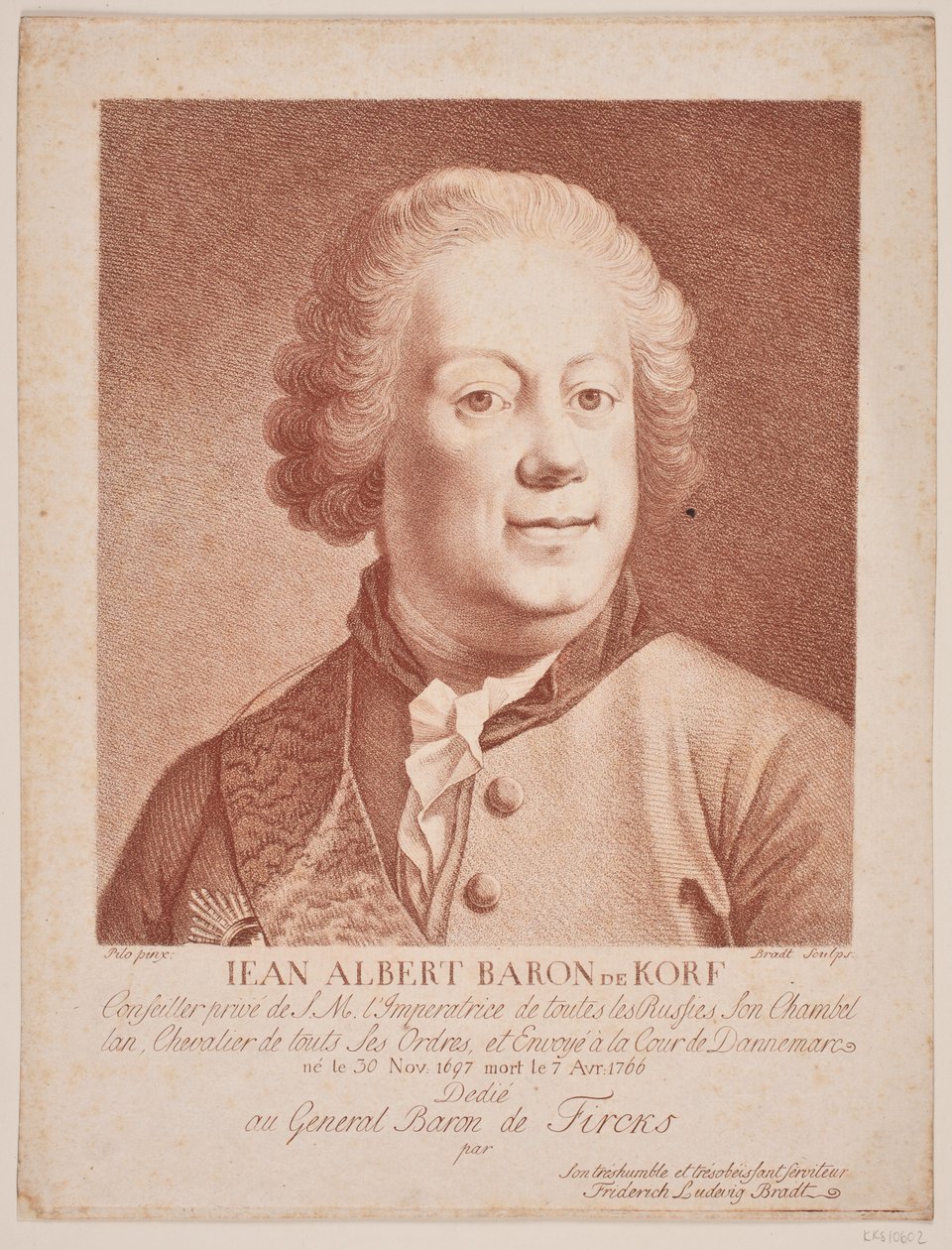 Ryss skickade baron Korf av Frederik Ludvig  Bradt