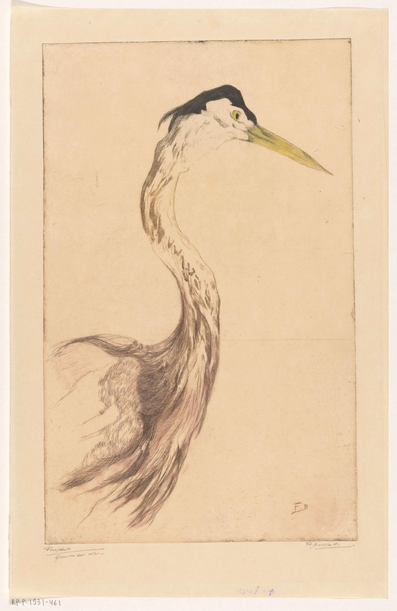 Häger av Frederika Henriëtte Broeksmit (signed by artist)