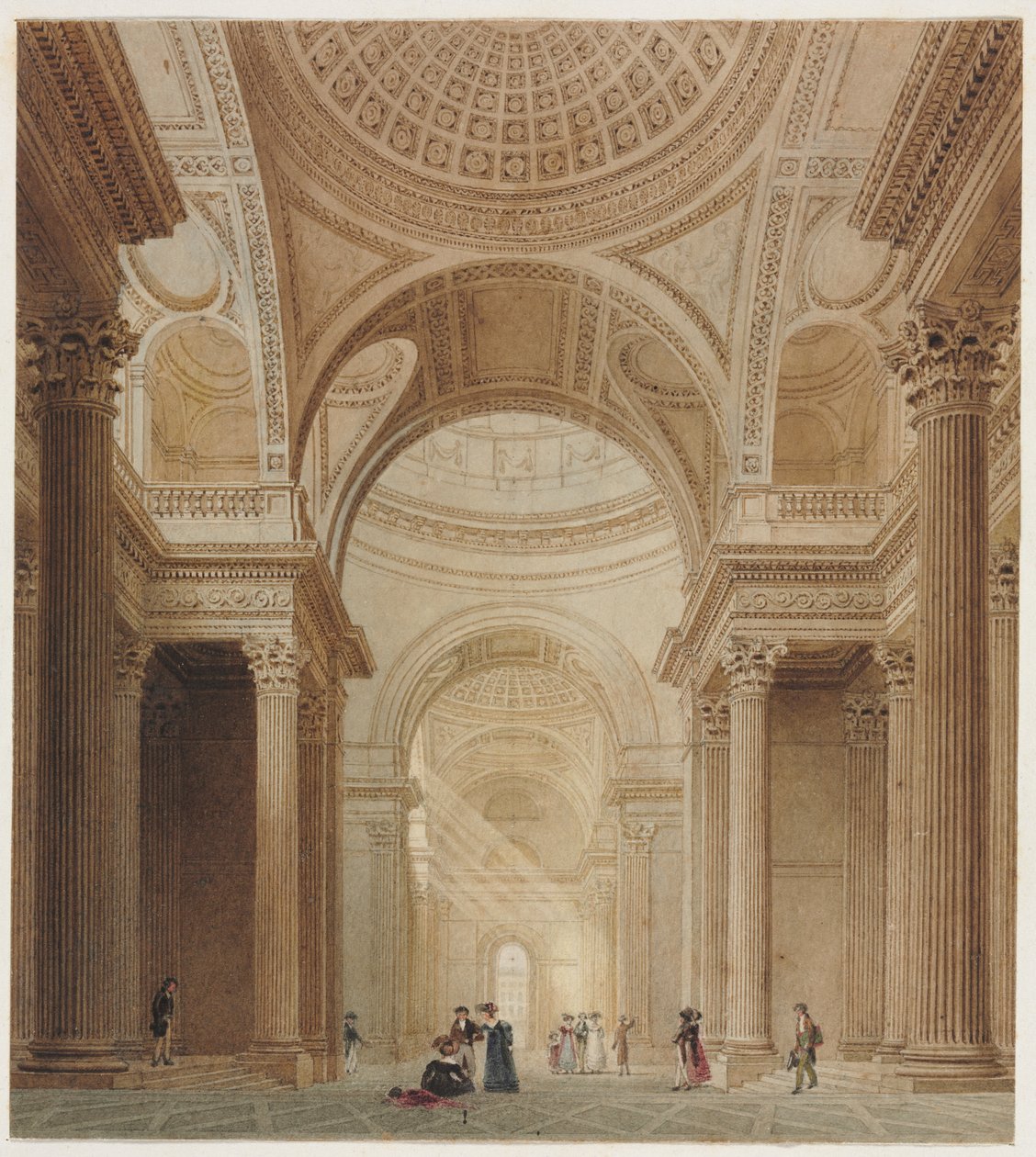 Interiör av Pantheon i Paris av Fredrick Nash