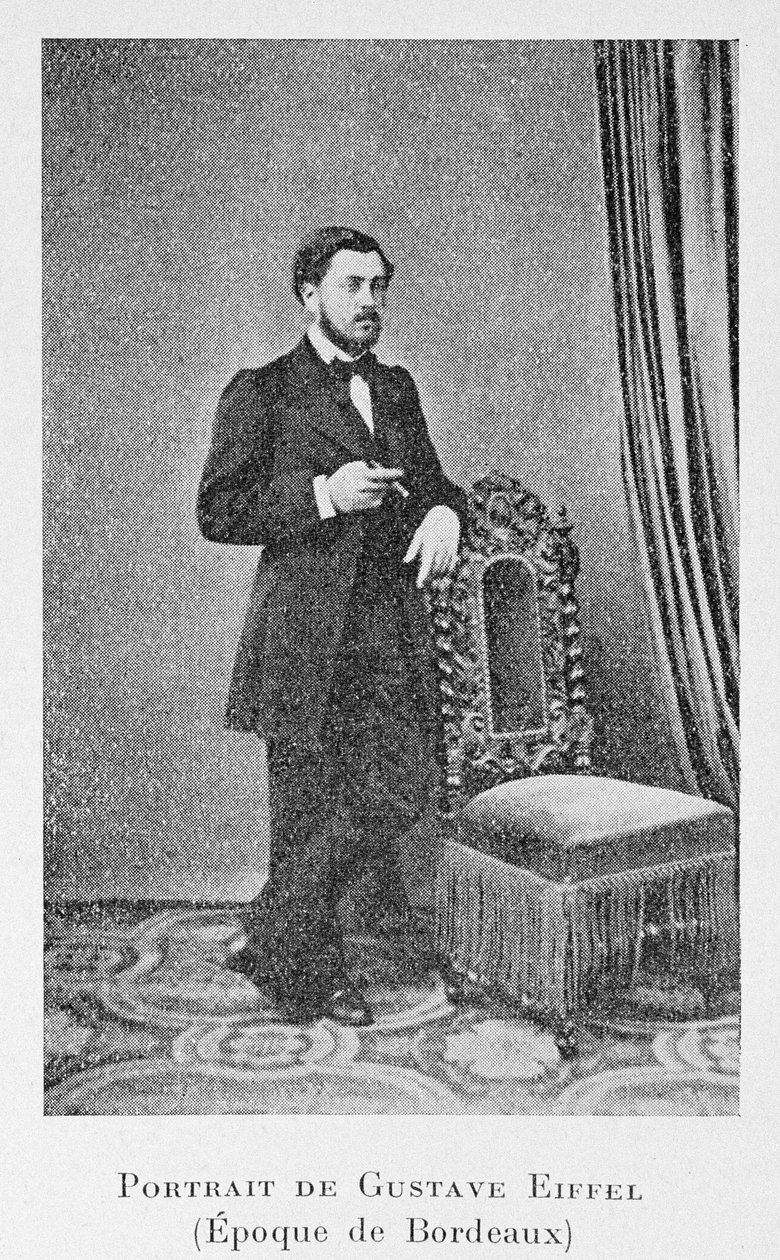 Alexandre Gustave Eiffel vid tiden för Bordeaux, c.1858 av French Photographer