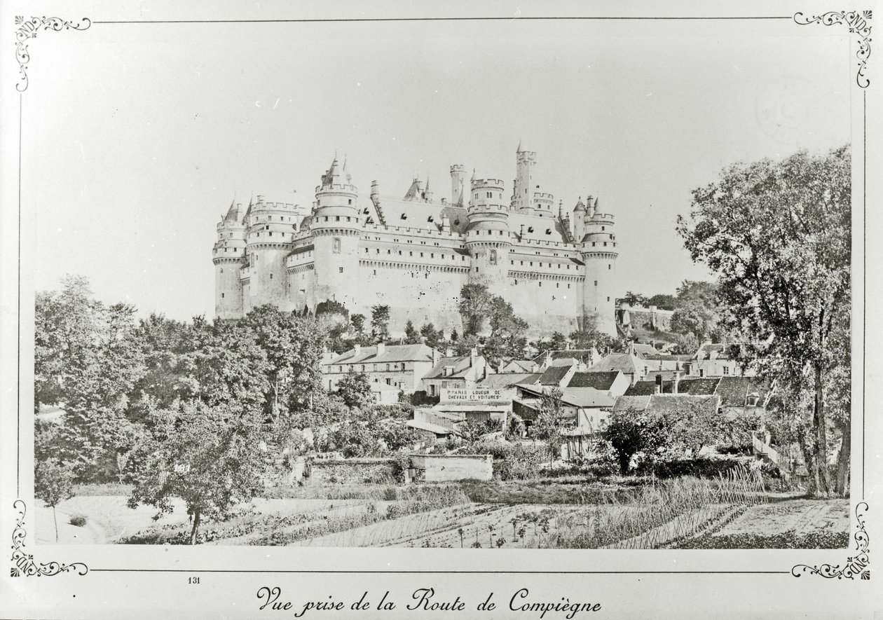 Château de Pierrefonds efter restaureringen av Viollet-le-Duc av French Photographer