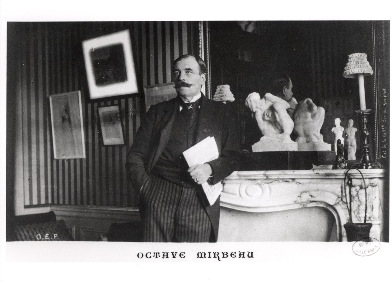 Octave Mirbeau (1848-1917) av French Photographer