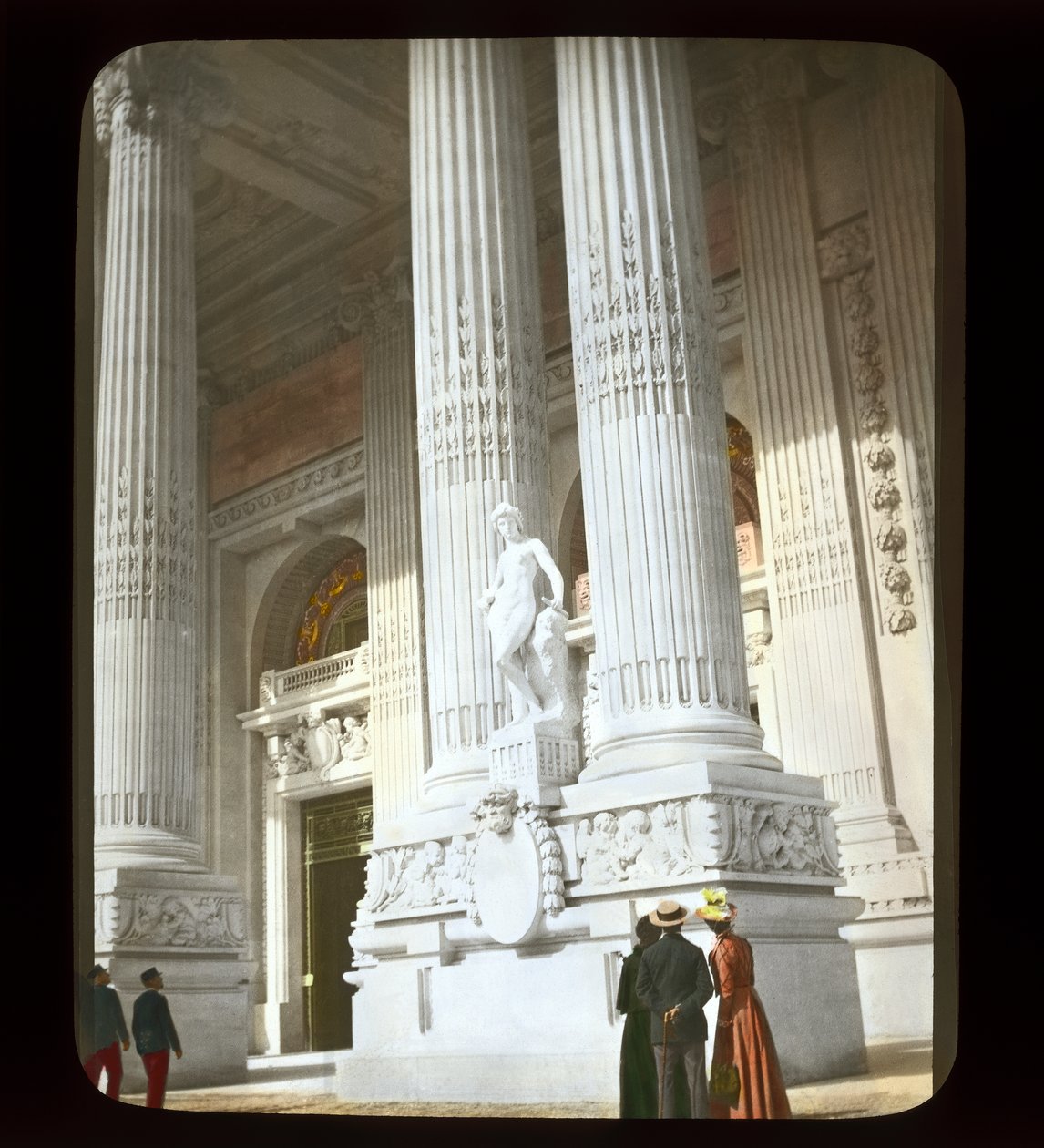 Paris utställning: Grand Palais, 1900 (lanternbild) av French Photographer