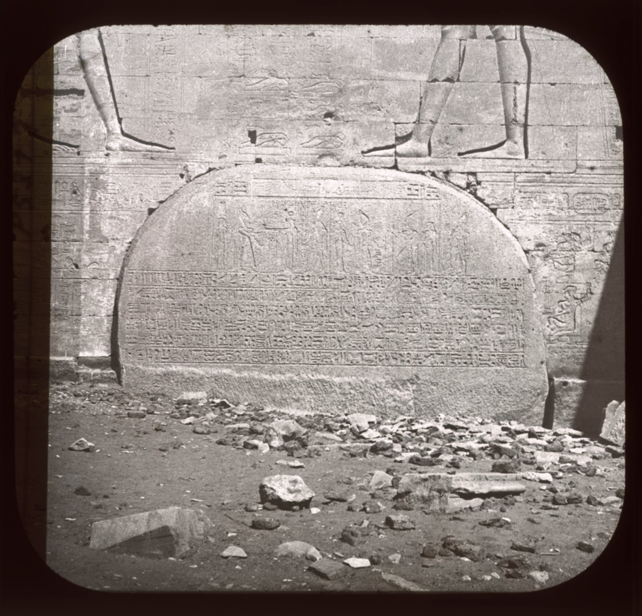 Philae, Great Temple Gallery (lanternbild) av French Photographer