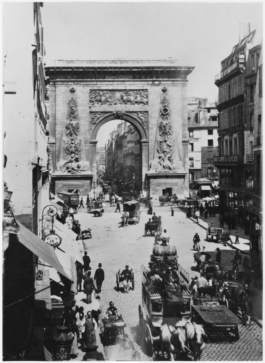 Porte Saint-Denis, Paris, ca 1880 av French Photographer