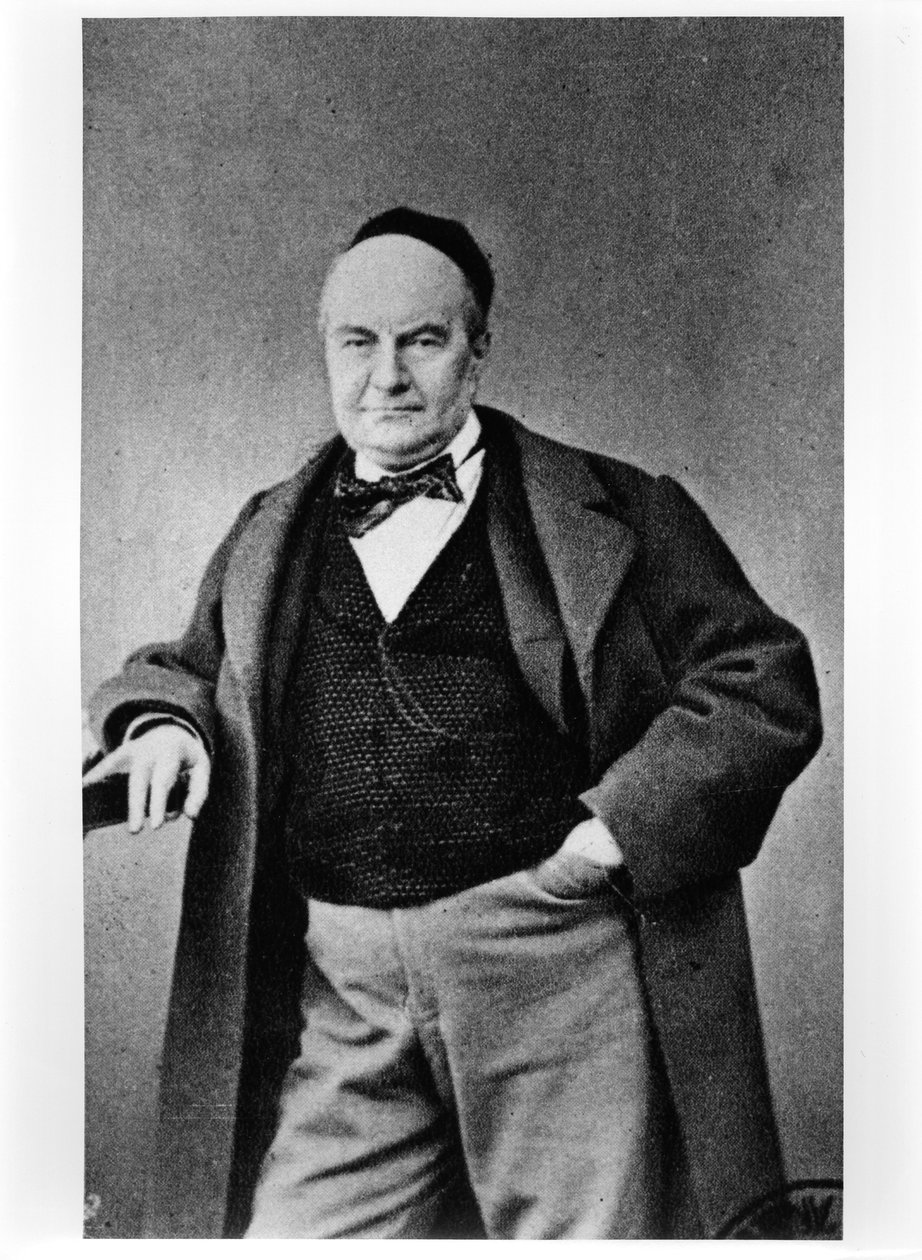 Porträtt av Charles Augustin Sainte-Beuve (1804-69) av French Photographer