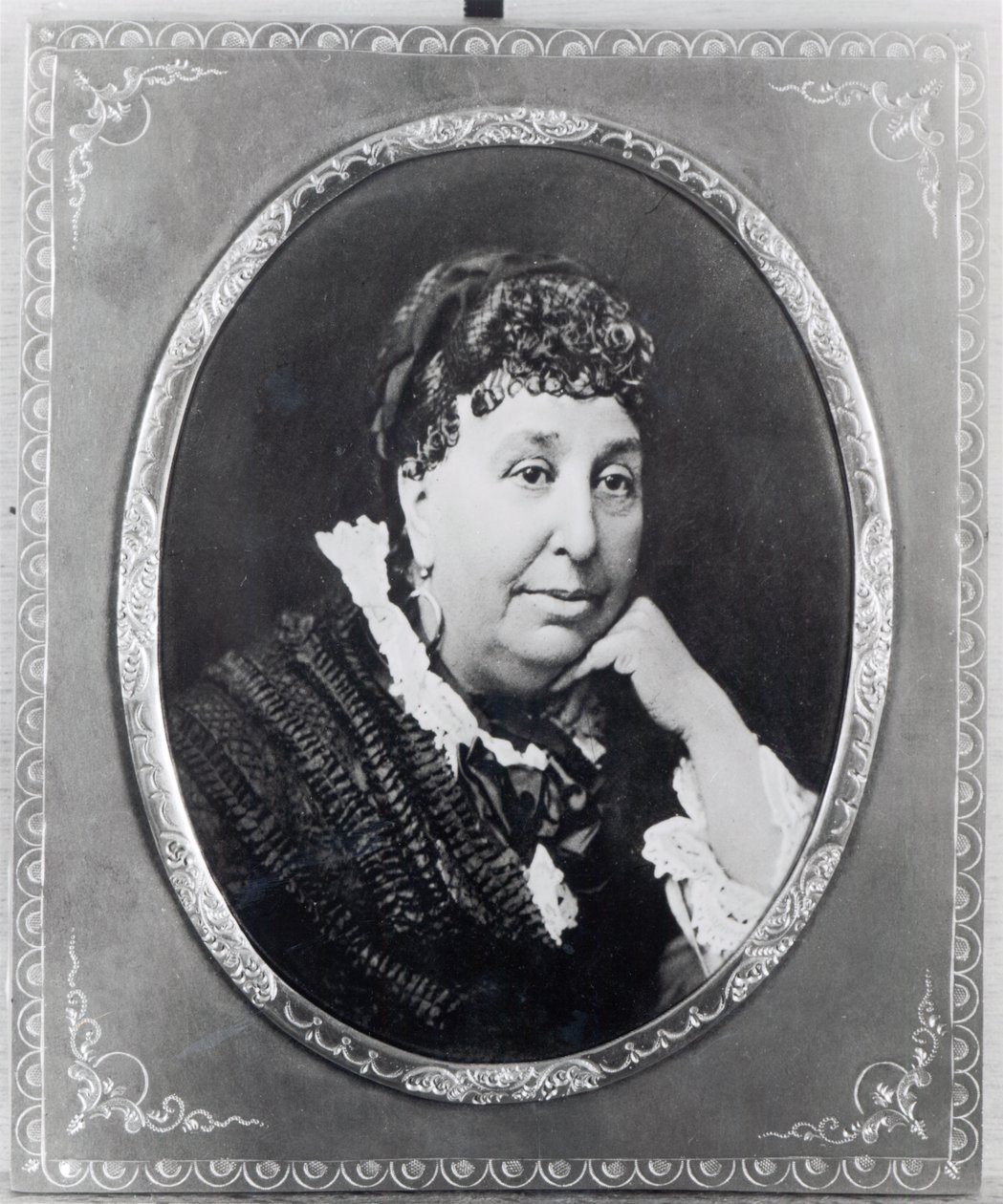 Porträtt av George Sand av French Photographer