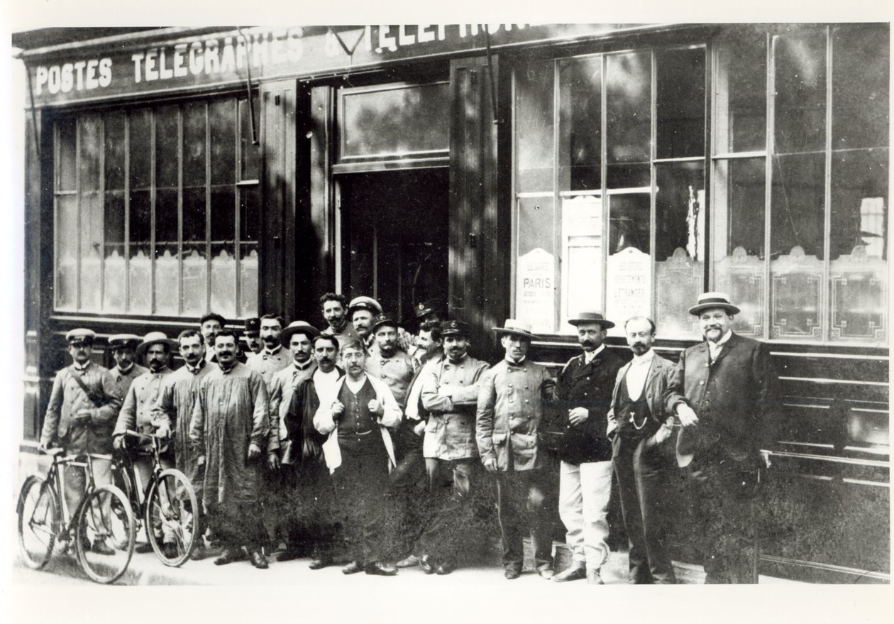 Postkontor i Paris, före 1914 av French Photographer