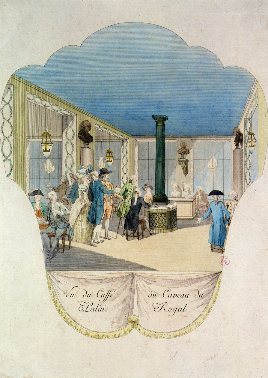 Café i källaren på Palais-Royal av French School