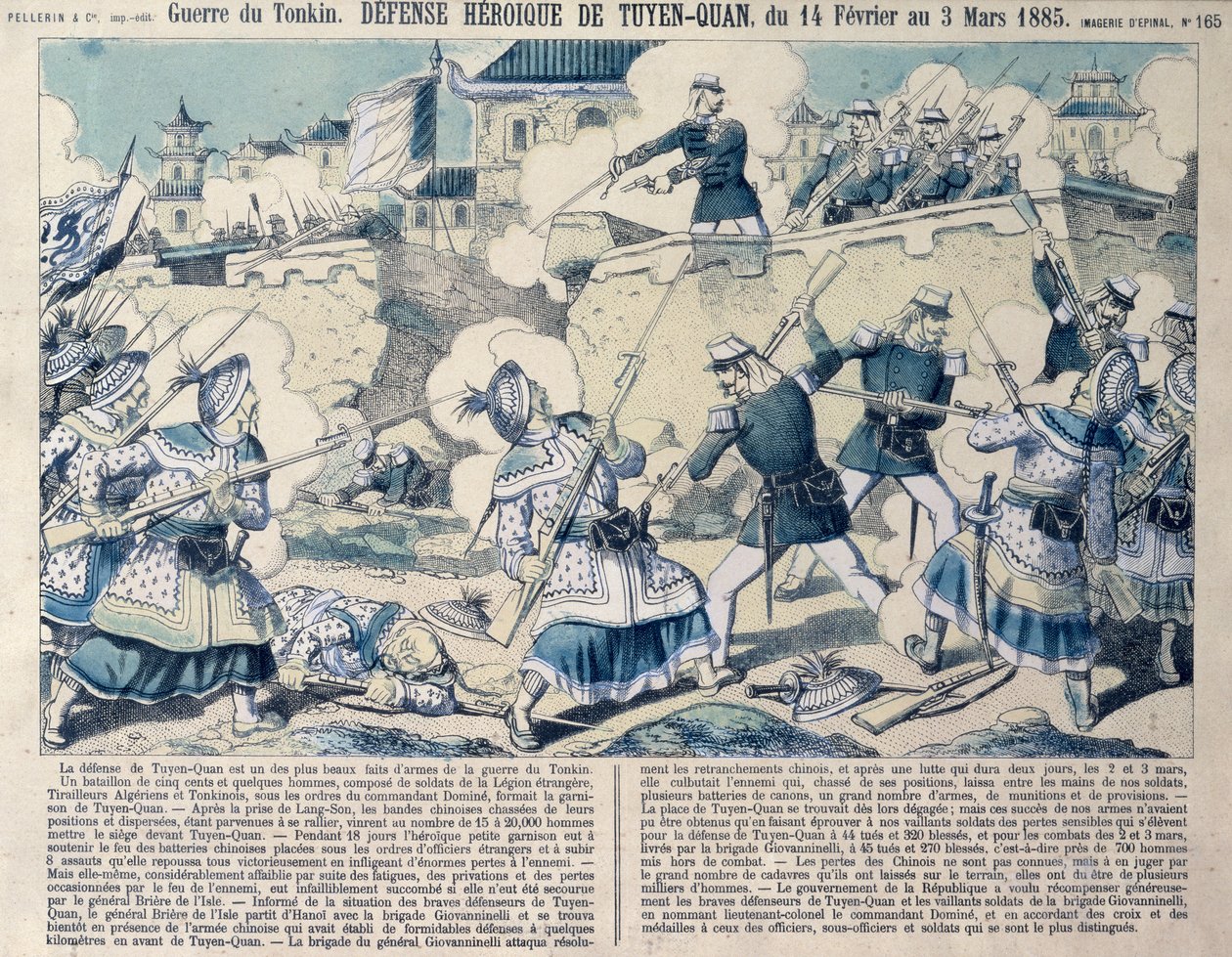 Tuyen Quangs försvar, 14 februari 1885 av French School