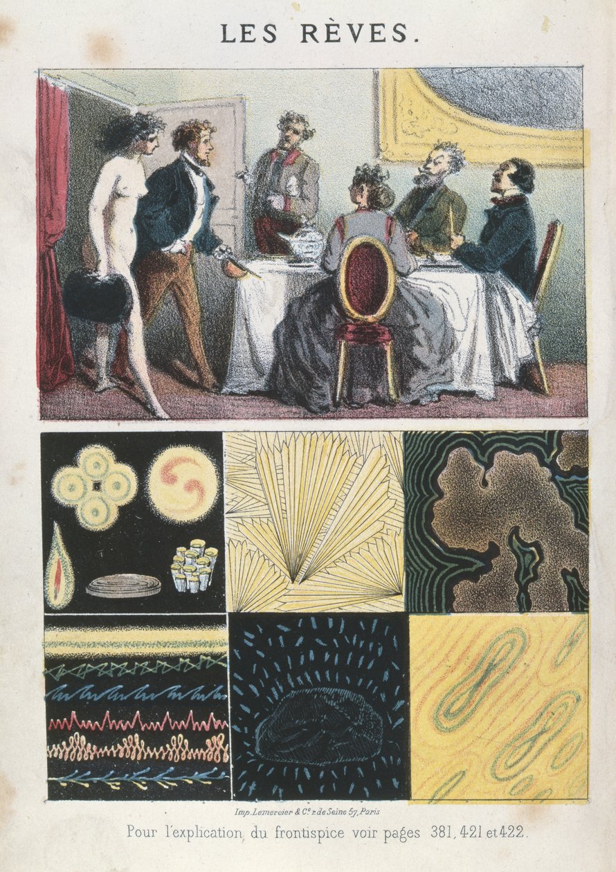 Drömmar, illustration från Dreams and the Means of Directing Them av markisen d