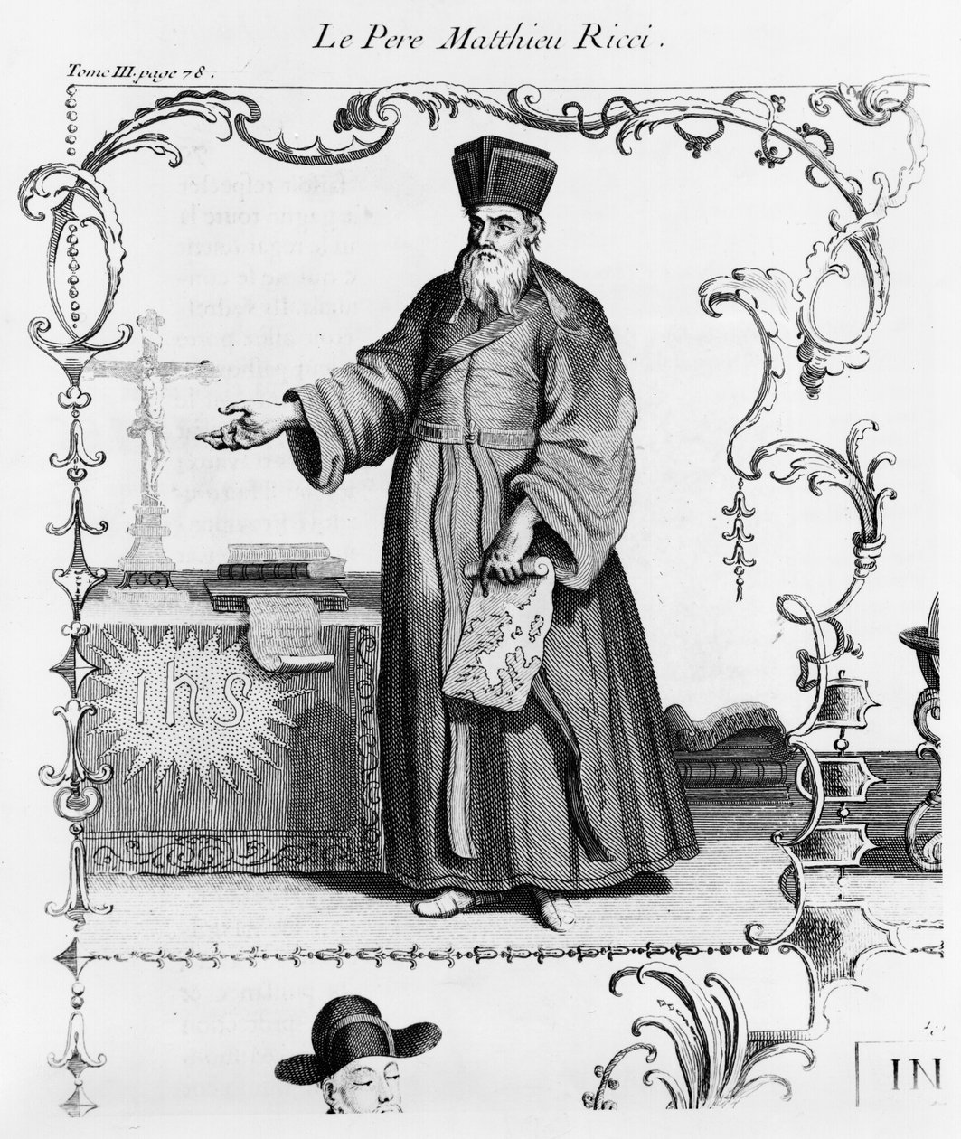 Fader Matteo Ricci (1552-1610) av French School
