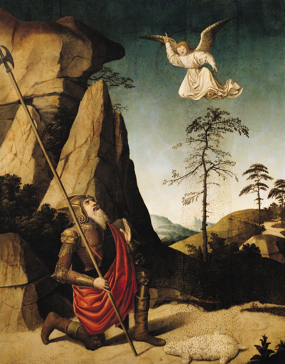 Gideon och fleece, c.1490 av French School